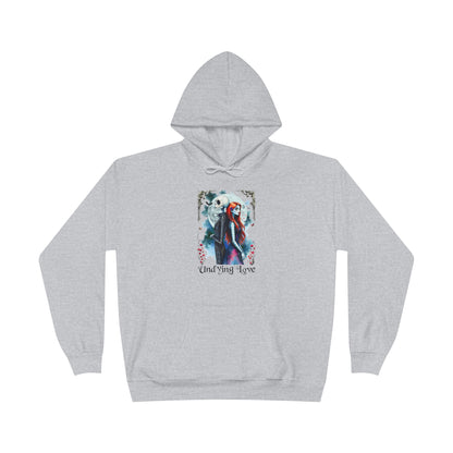 Jack and Sally Undying Love Unisex Pullover Hoodie Sweatshirt, Halloween Hoodie, Christmas Gift, Gothic Love Story, Gothic Romance