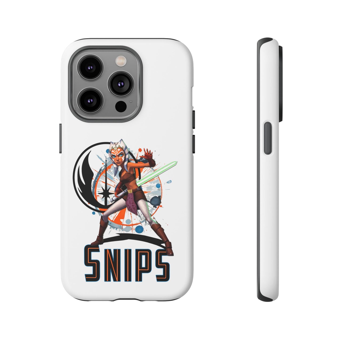 Tough Cases - Ahsoka Tano Star Wars Rugged Cell Phone Case, Snips Design, Lightweight & Durable, Ideal for Girl Power Fans, Nerds, Geeky