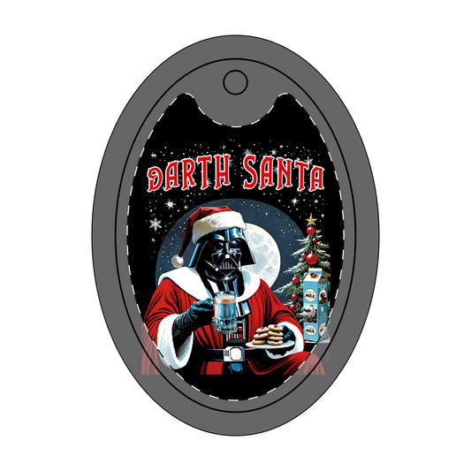 Ceramic Ornament, Star Wars Christmas Decor, Darth Santa Blue Milk Gift for SW Fans, Dank Farrik Ornament, Holiday Decorations, Funny