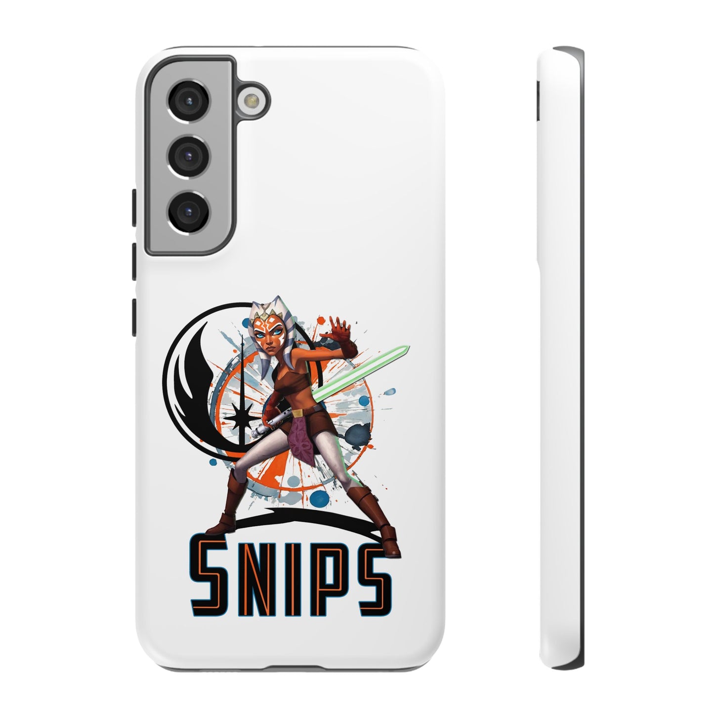 Tough Cases - Ahsoka Tano Star Wars Rugged Cell Phone Case, Snips Design, Lightweight & Durable, Ideal for Girl Power Fans, Nerds, Geeky