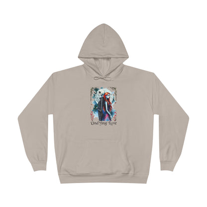 Jack and Sally Undying Love Unisex Pullover Hoodie Sweatshirt, Halloween Hoodie, Christmas Gift, Gothic Love Story, Gothic Romance