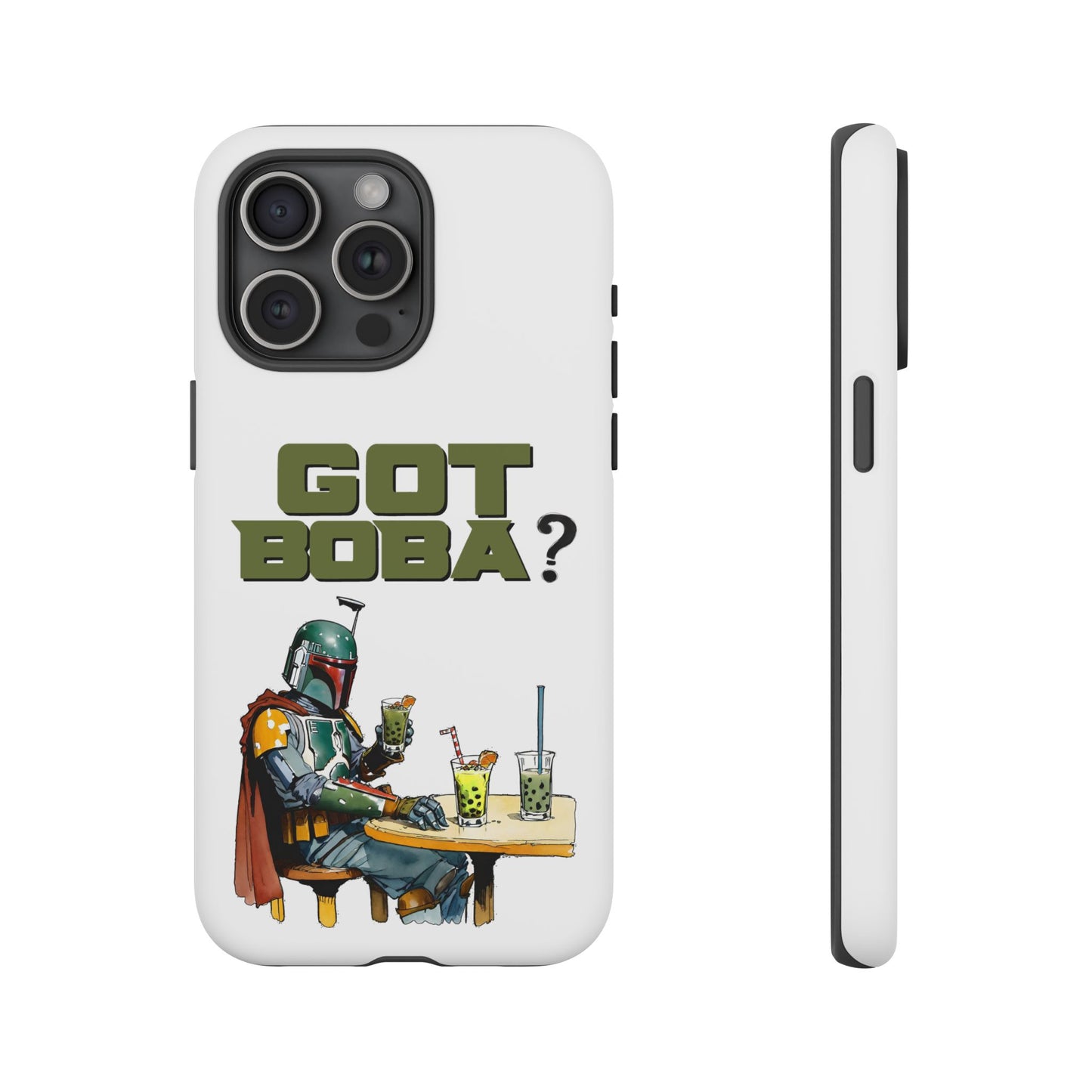 Tough Cases, Boba Fett Cell Phone Case, Star Wars Phone Cover, Rugged Phone Case, Funny Phone Case, Watercolor Design