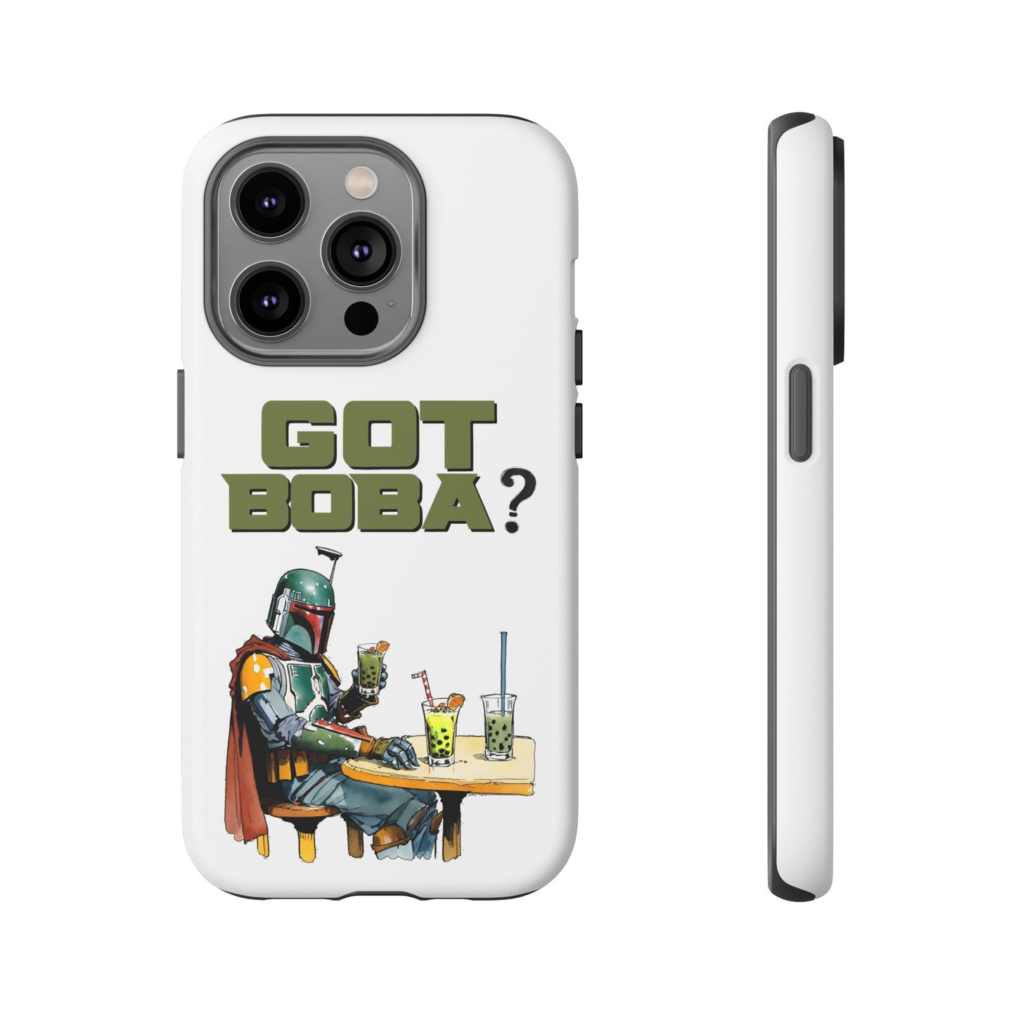 Tough Cases, Boba Fett Cell Phone Case, Star Wars Phone Cover, Rugged Phone Case, Funny Phone Case, Watercolor Design