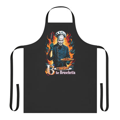 Apron, V for Vendetta Parody Design, Foodie Twist, Nerdy Friends Gift, Dinner Party Attire, Movie-Themed Gathering, Geek Culture Fan Apron