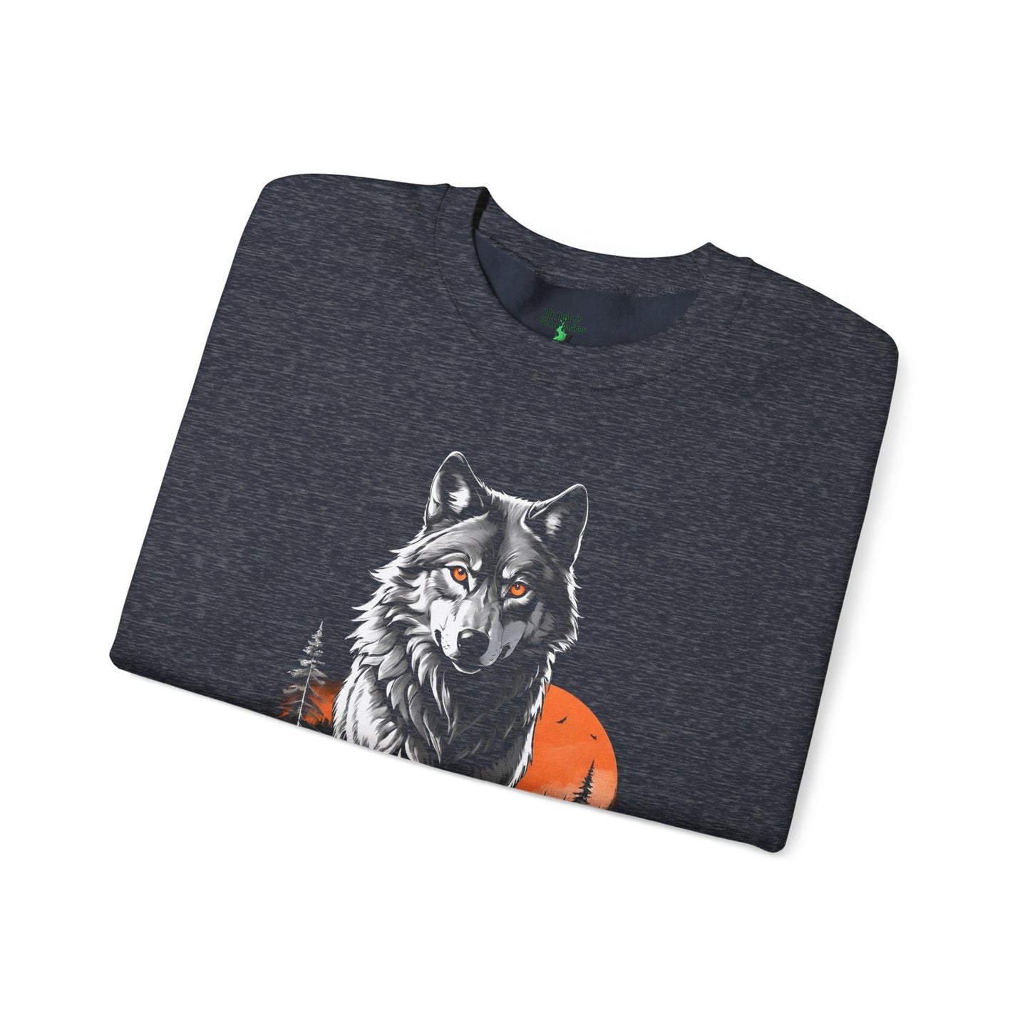 Wolf Moon Unisex Sweatshirt - North American Gray Wolf Design - Endangered Species Awareness Hoodie, Nature Lover Gift, Wildlife