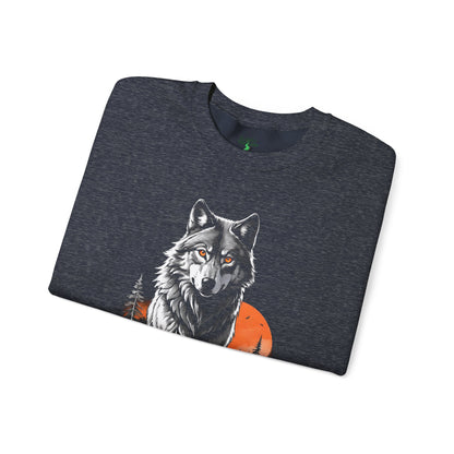 Wolf Moon Unisex Sweatshirt - North American Gray Wolf Design - Endangered Species Awareness Hoodie, Nature Lover Gift, Wildlife