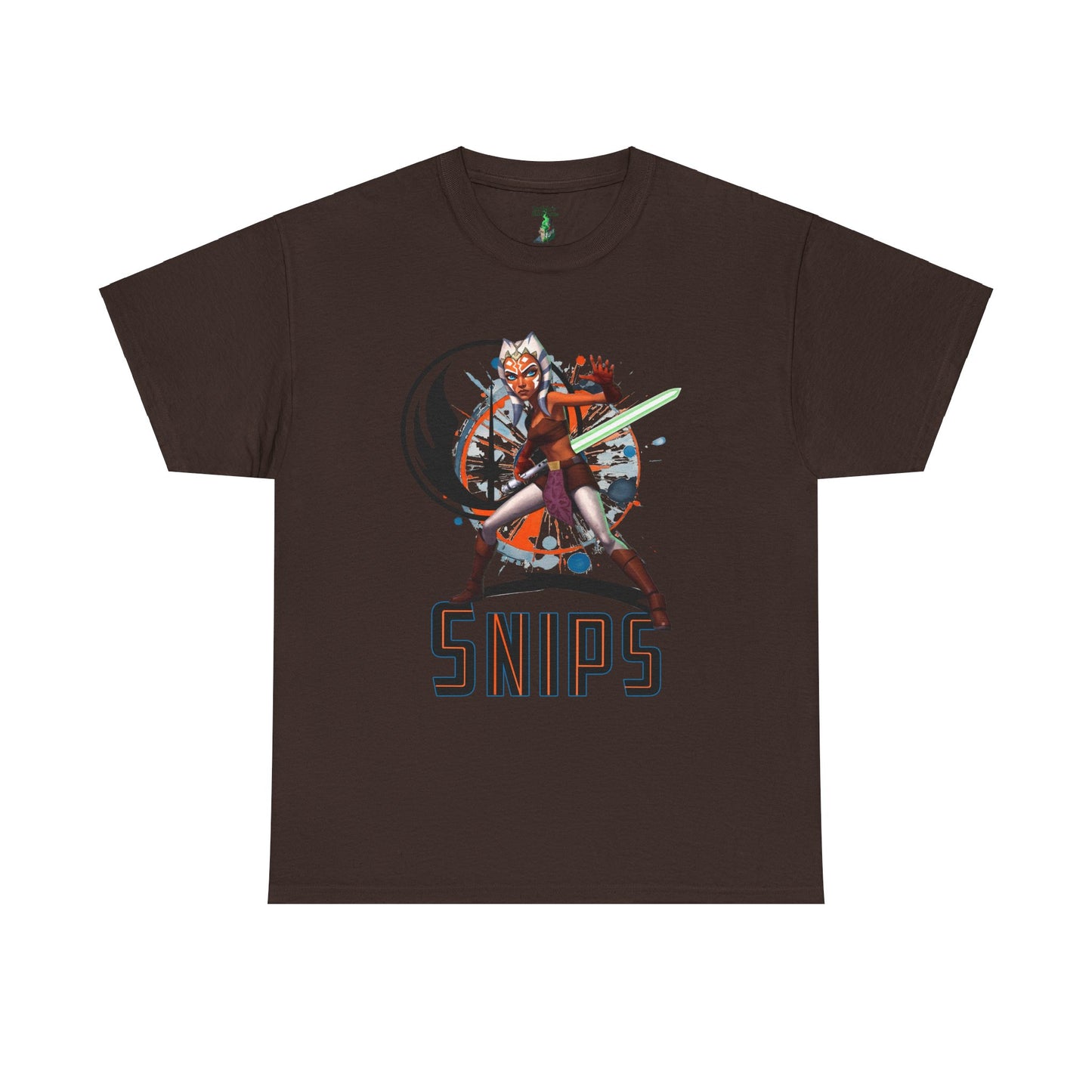 Ahsoka Tano Cosmic Tribute Unisex Heavy Cotton Tee, Star Wars Shirt, Snips Jedi Fan Apparel, Girl Power Top, Nerd Pride Tee