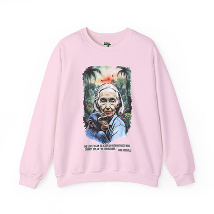 Jane Goodall Inspired Crewneck Sweatshirt, Unisex Sweatshirt, Eco-Friendly Apparel, Gift for Animal Lovers, Inspirational Quote [...]