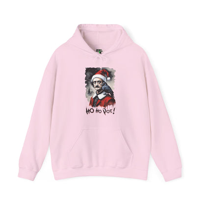 Edgar Allen Poe Santa Hoodie – 'Ho Ho Poe!' Gothic Christmas Sweatshirt