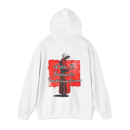 'Nobody's Handmaid' Feminist Handmaid's Tale Inspired Graphic Hoodie - Nolite Te Bastardes Conumdorum Tee