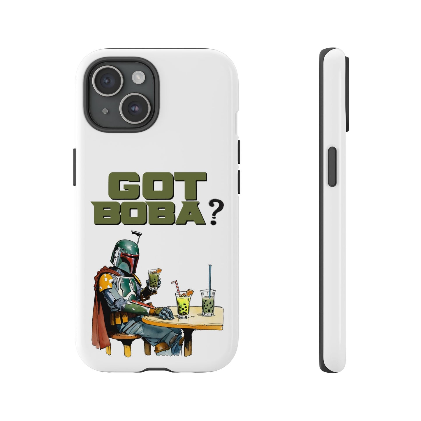 Tough Cases, Boba Fett Cell Phone Case, Star Wars Phone Cover, Rugged Phone Case, Funny Phone Case, Watercolor Design