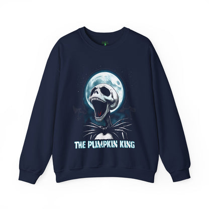 Pumpkin King Sweatshirt, Halloween Apparel, Unisex Crewneck, Spooky Fashion, Fall Wardrobe, Gift for Fans, Cozy Autumn Wear