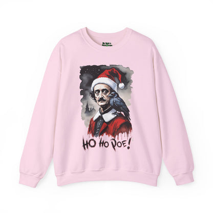Poe Santa Sweatshirt — "Ho Ho Poe!" Edgar Allan Poe Christmas Crewneck
