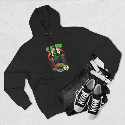 Cthulhu Three-Panel Fleece Hoodie | Trendy Graphic Sweatshirt | Boho Style, Cthulhu Parody Tee, Casual Wear, Gift Idea