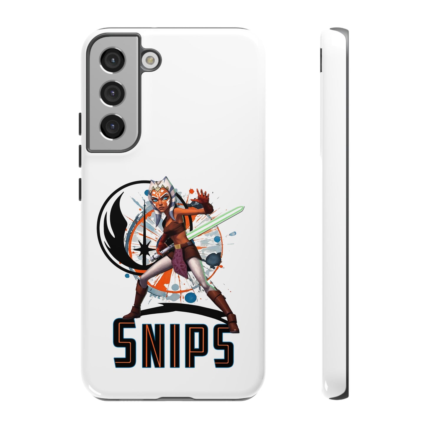 Tough Cases - Ahsoka Tano Star Wars Rugged Cell Phone Case, Snips Design, Lightweight & Durable, Ideal for Girl Power Fans, Nerds, Geeky