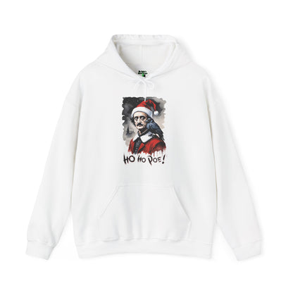 Edgar Allen Poe Santa Hoodie – 'Ho Ho Poe!' Gothic Christmas Sweatshirt