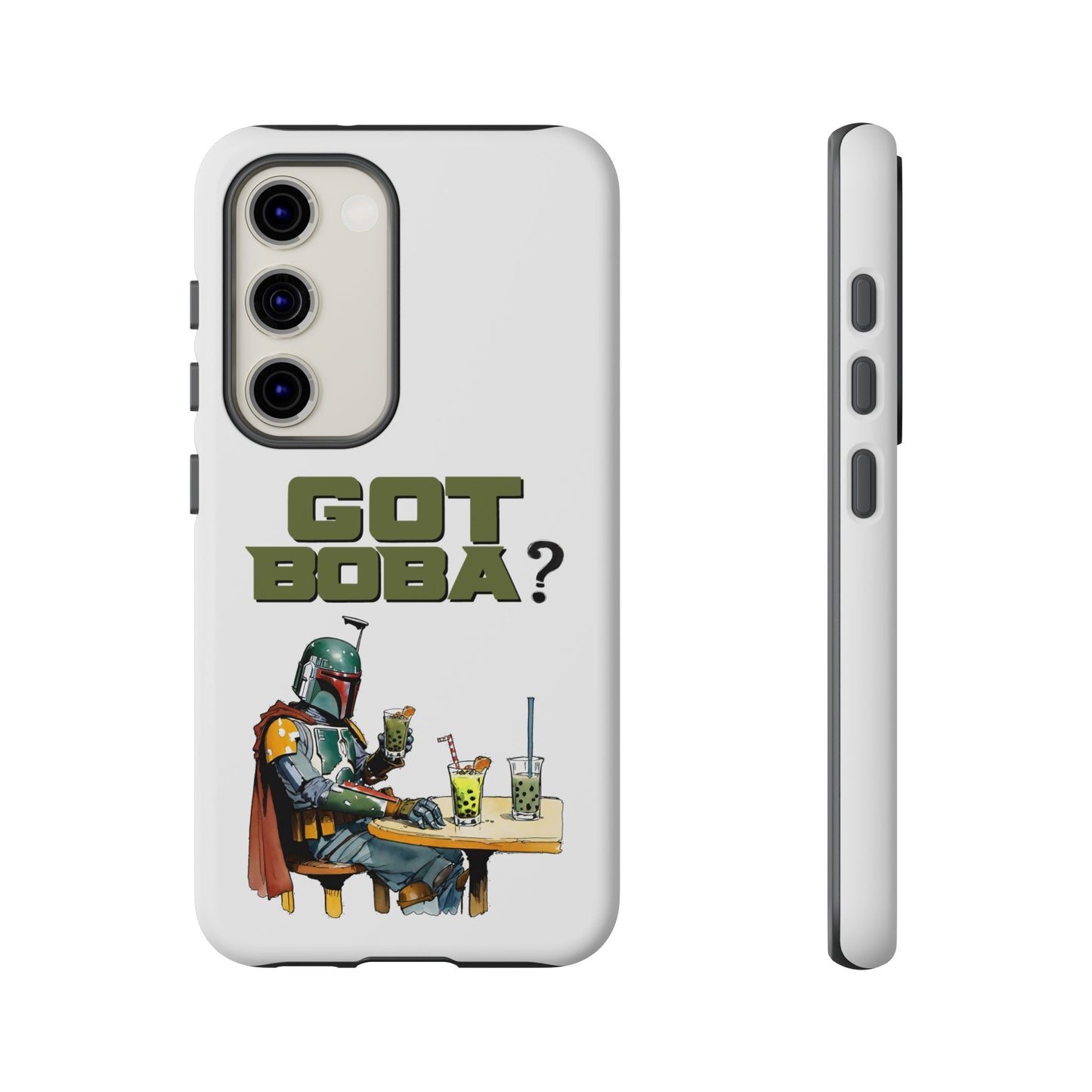 Tough Cases, Boba Fett Cell Phone Case, Star Wars Phone Cover, Rugged Phone Case, Funny Phone Case, Watercolor Design