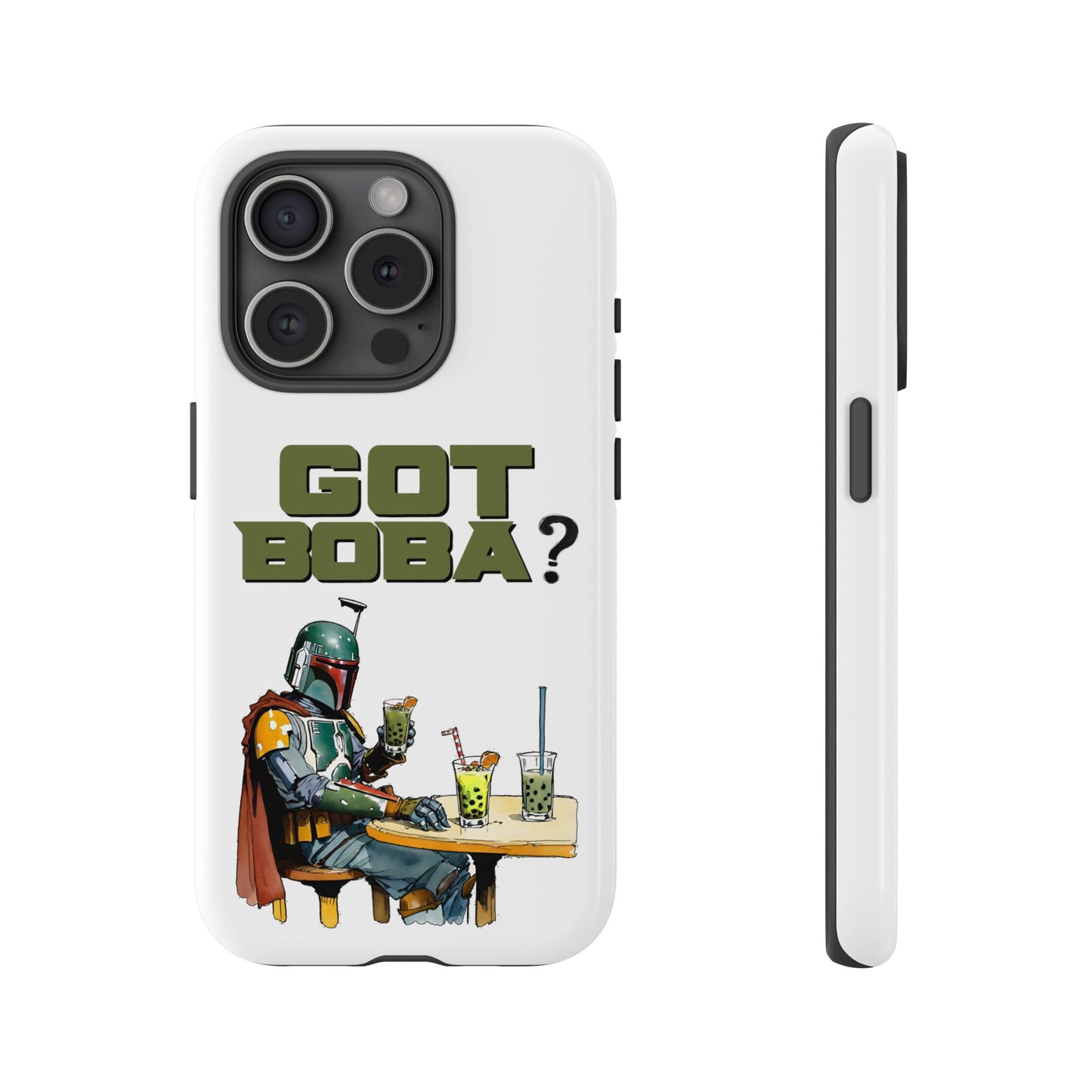 Tough Cases, Boba Fett Cell Phone Case, Star Wars Phone Cover, Rugged Phone Case, Funny Phone Case, Watercolor Design