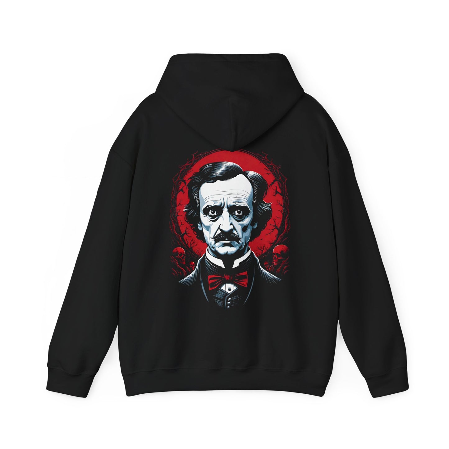 Gothic Edgar Allen Poe Hoodie - Unisex Hooded Sweatshirt