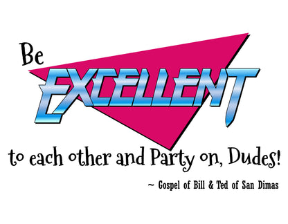 Be Excellent Unisex Heavy Cotton Tee, Inspirational T-Shirt, Funny Graphic Tee, Casual Wear, Gift for Friends