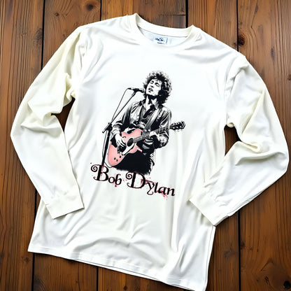 Bob Dylan Retro Unisex Tee, Music Festival Concert Shirt, Vintage Heavy Cotton T-Shirt, Music Lover Gift, Artistic Graphic Tee