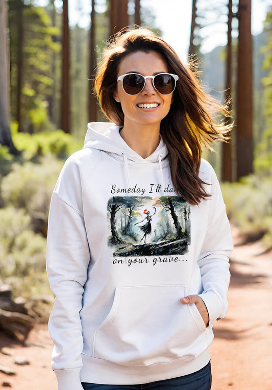 This Haunting Skeleton Hoodie is perfect for ladies who love things that are spooky and macabre. This hooded sweatshirt design is both stunning and chilling. Available stylish Unisex Hoodies.