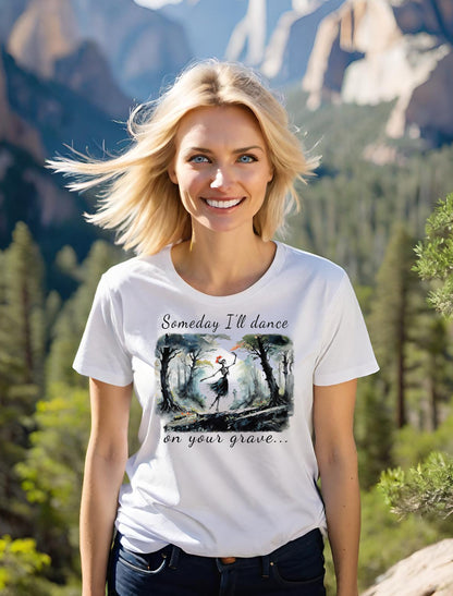 This Haunting Skeleton Shirt is perfect for ladies who love things that are spooky, romantic, and haunting. This Bella Canvas cotton t-shirt design is chillingly beautiful. Available in ladies soft cotton Bella Canvas t-shirts.