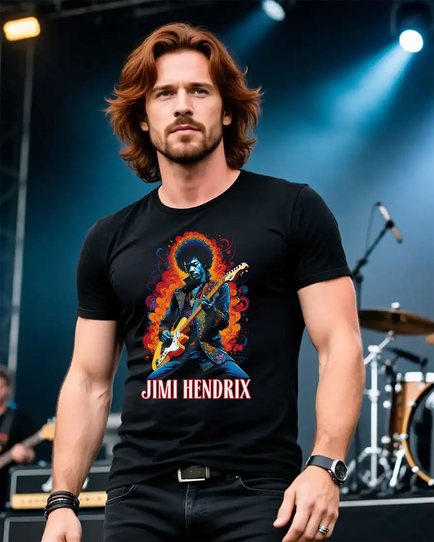 Jimi Hendrix shirt, Jimi Hendrix tee, Hendrix shirt, Famous Guitarist tee, classic rock shirt, Jimi Hendrix gift, vintage rock tee, Hendrix, 1005 cotton t-shirt