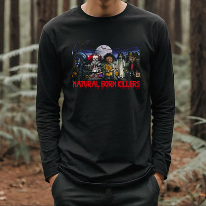 Horror Movie Halloween Parody Tee, Freddie, Regan, Pennywise, Leatherface, Alien, Halloween Shirt, Spooky Movie Fan Gift