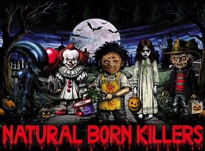 Horror Movie Halloween Parody Tee, Freddie, Regan, Pennywise, Leatherface, Alien, Halloween Shirt, Spooky Movie Fan Gift