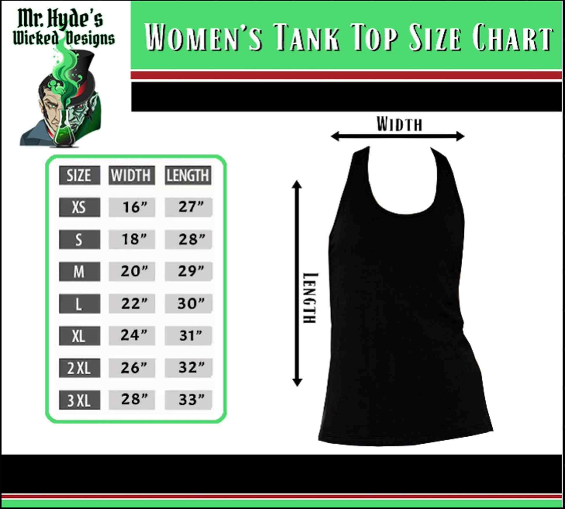 Please use our handy size chart to find the perfect size for you.