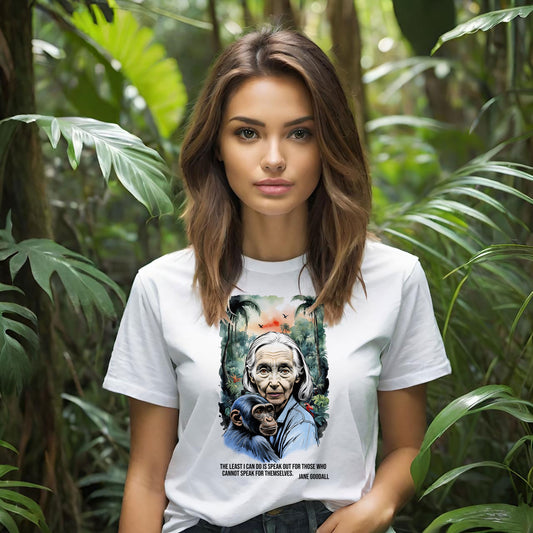 Nature Lover's T-Shirt with Jane Goodall Quote, Eco-Friendly Tee, Animal Rights Shirt, Gift for Wildlife Advocates, Conservation [...]