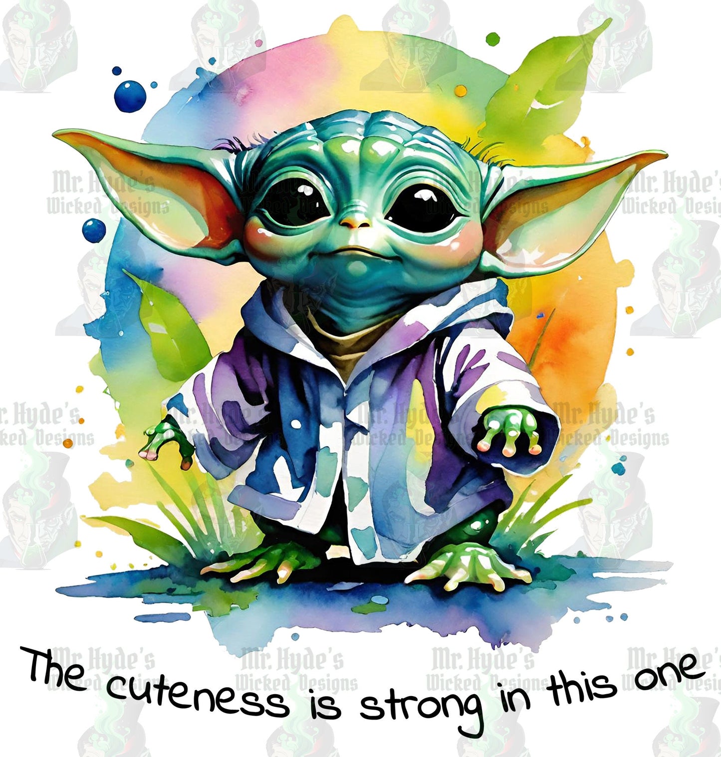 The cuteness is strong in this one? Also in this adorable Grogu T-shirt. Get one for your little Jedi today. These soft cotton youth shirts will be captivating hearts just like your little Wookie.