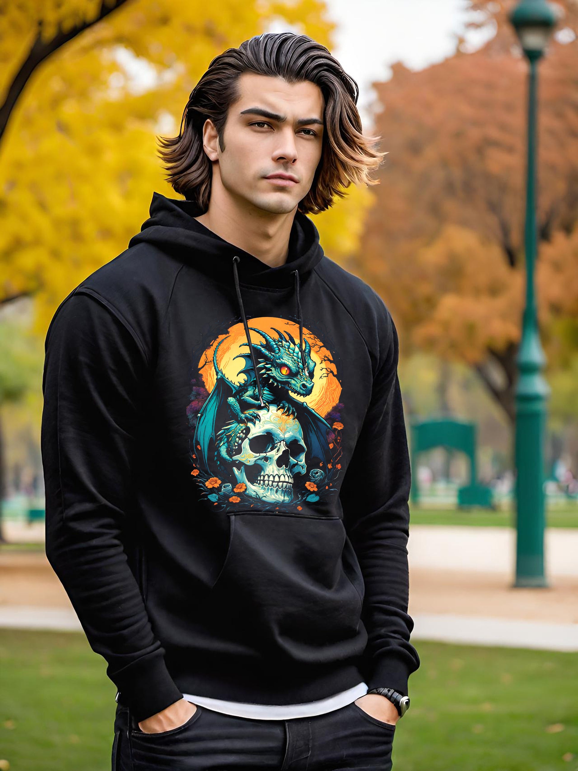 When you see how light and colorful this Baby Dragon Hoodie is. You are going to need this whimsical Baby Dragon Hoodie in your life. making for an incredibly soft light design. This Men's cotton Hoodies is a must have for every collector.