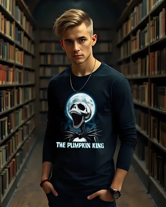 Unisex Long Sleeve Tee, The Pumpkin King Tee, Nightmare Jack Tee, Halloween T-shirt, Christmas T-shirt