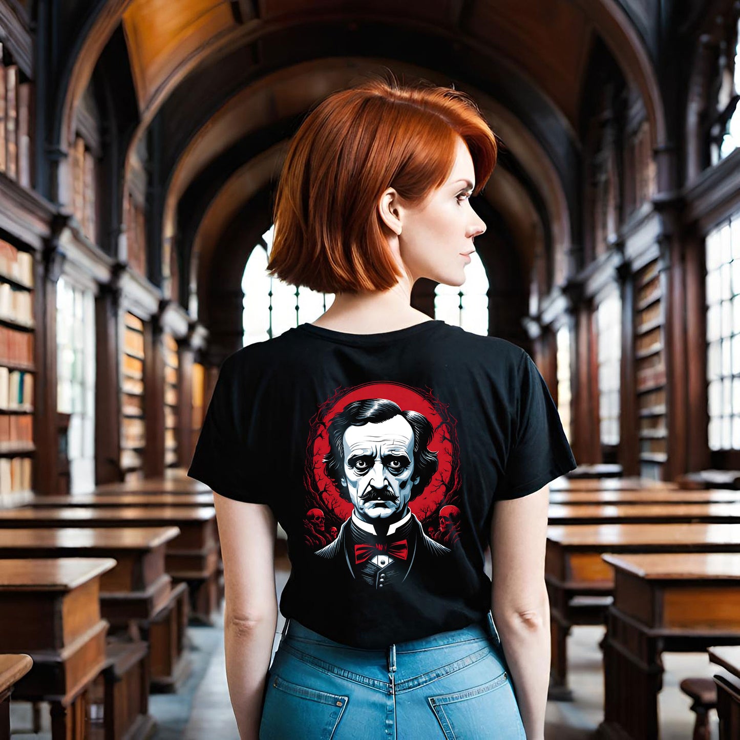 Gothic Edgar Allen Poe Unisex Tee